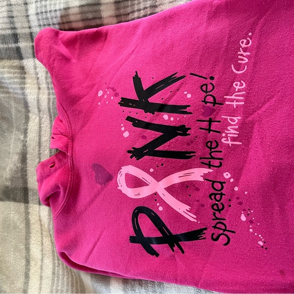 XXL Pink Hoodie-Breast Cancer Support Theme - Picture 8 of 8